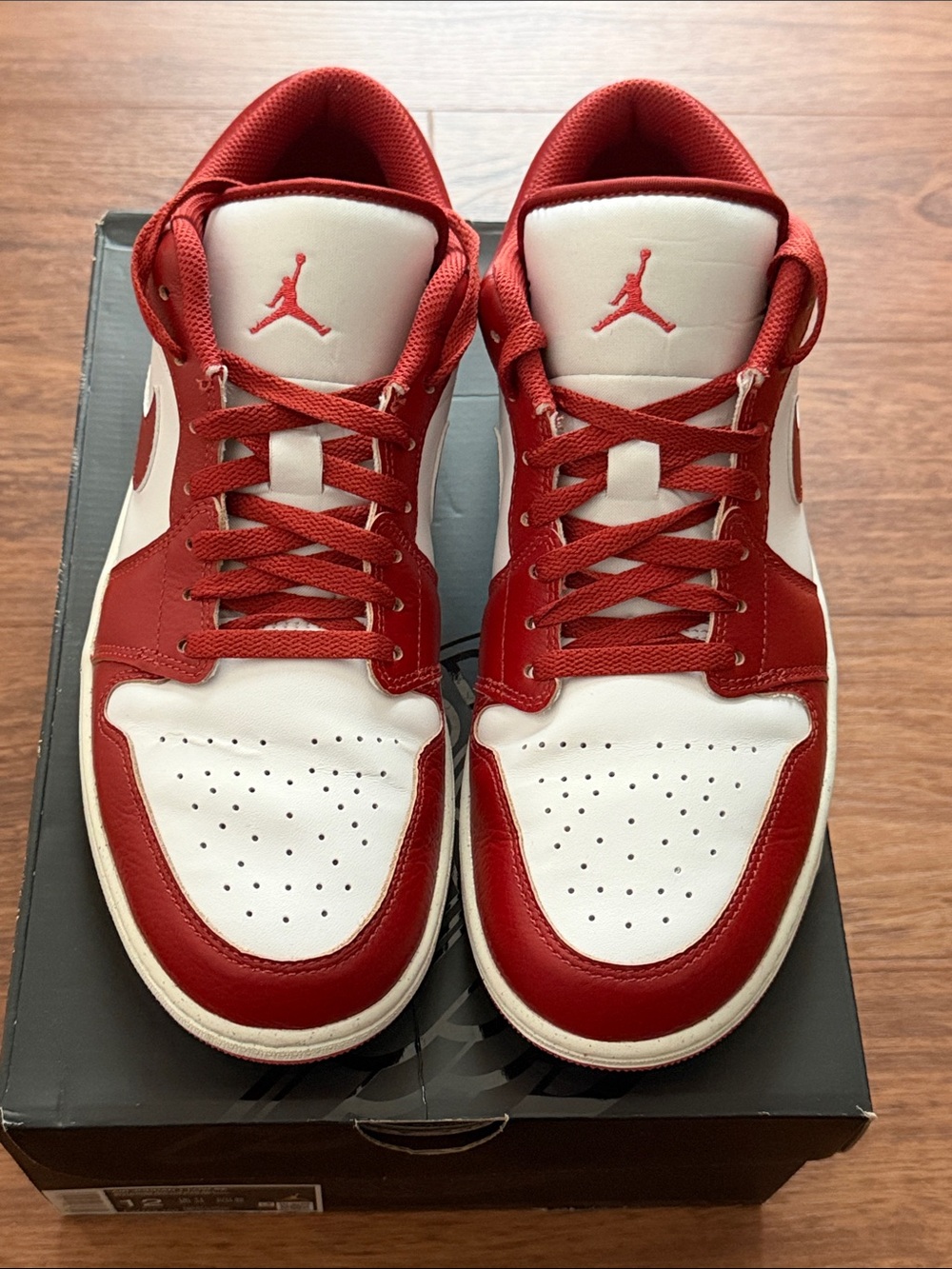 Nike Air Jordan 1 Low - Red and White Men’s Sneakers